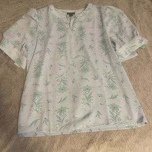 Ann taylor light blue thin blouse